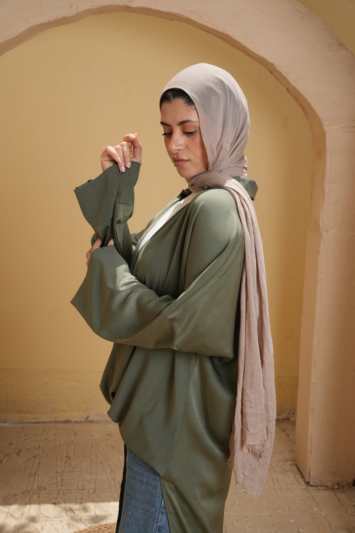The Laila Olive blouse