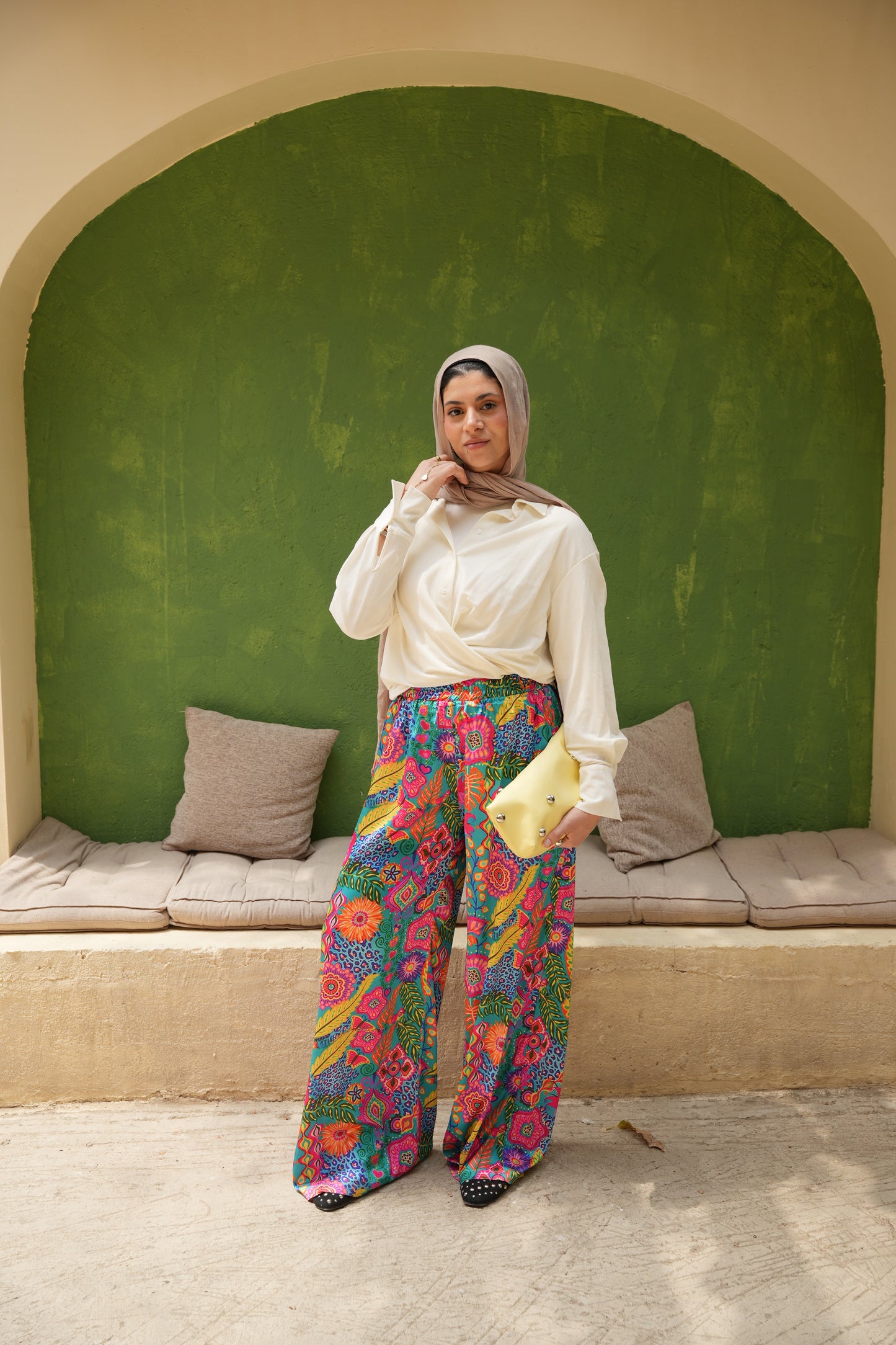 Nasaya Floral Satin pants
