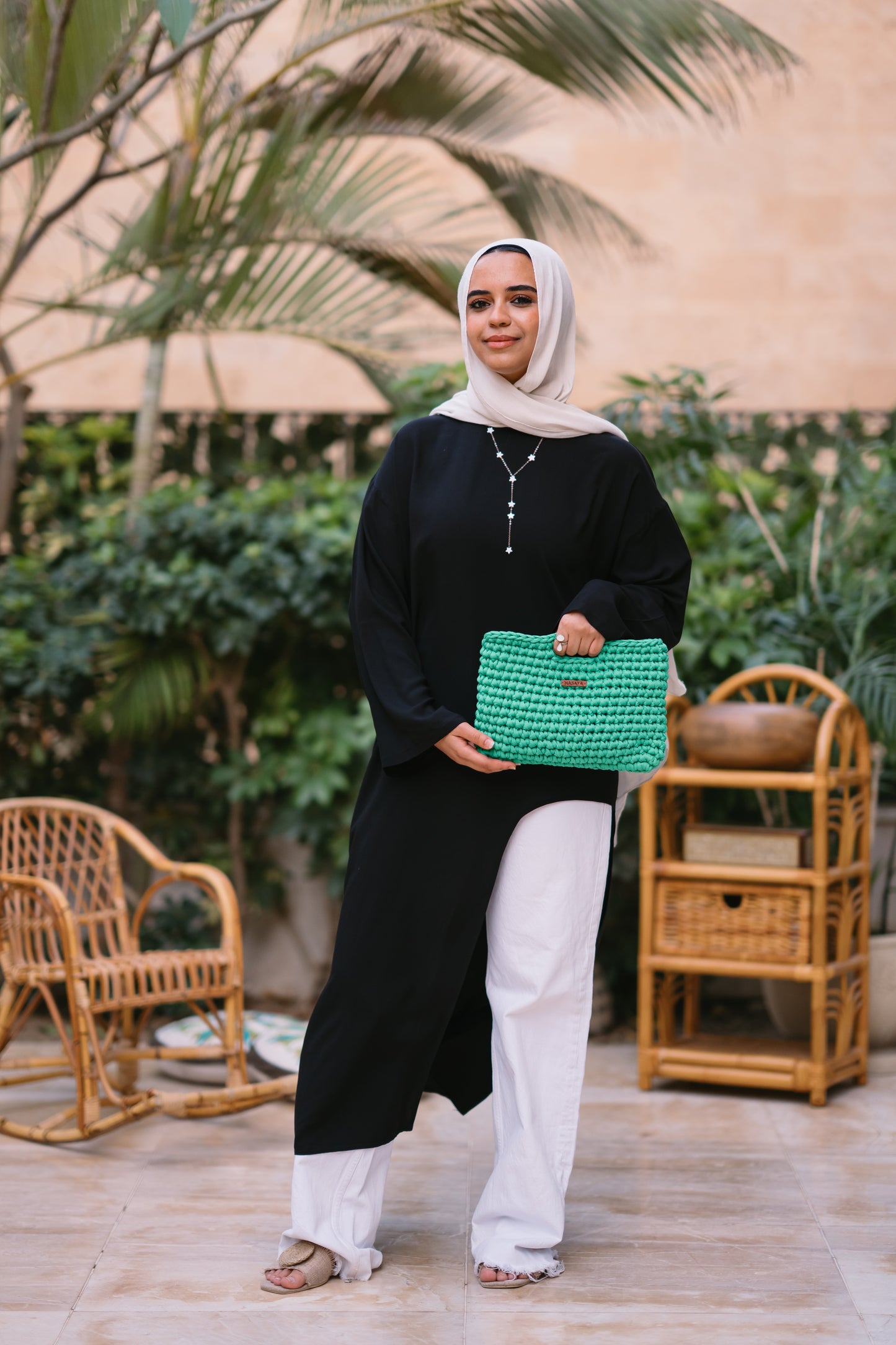 Nasaya whisper Black oversize cotton dress