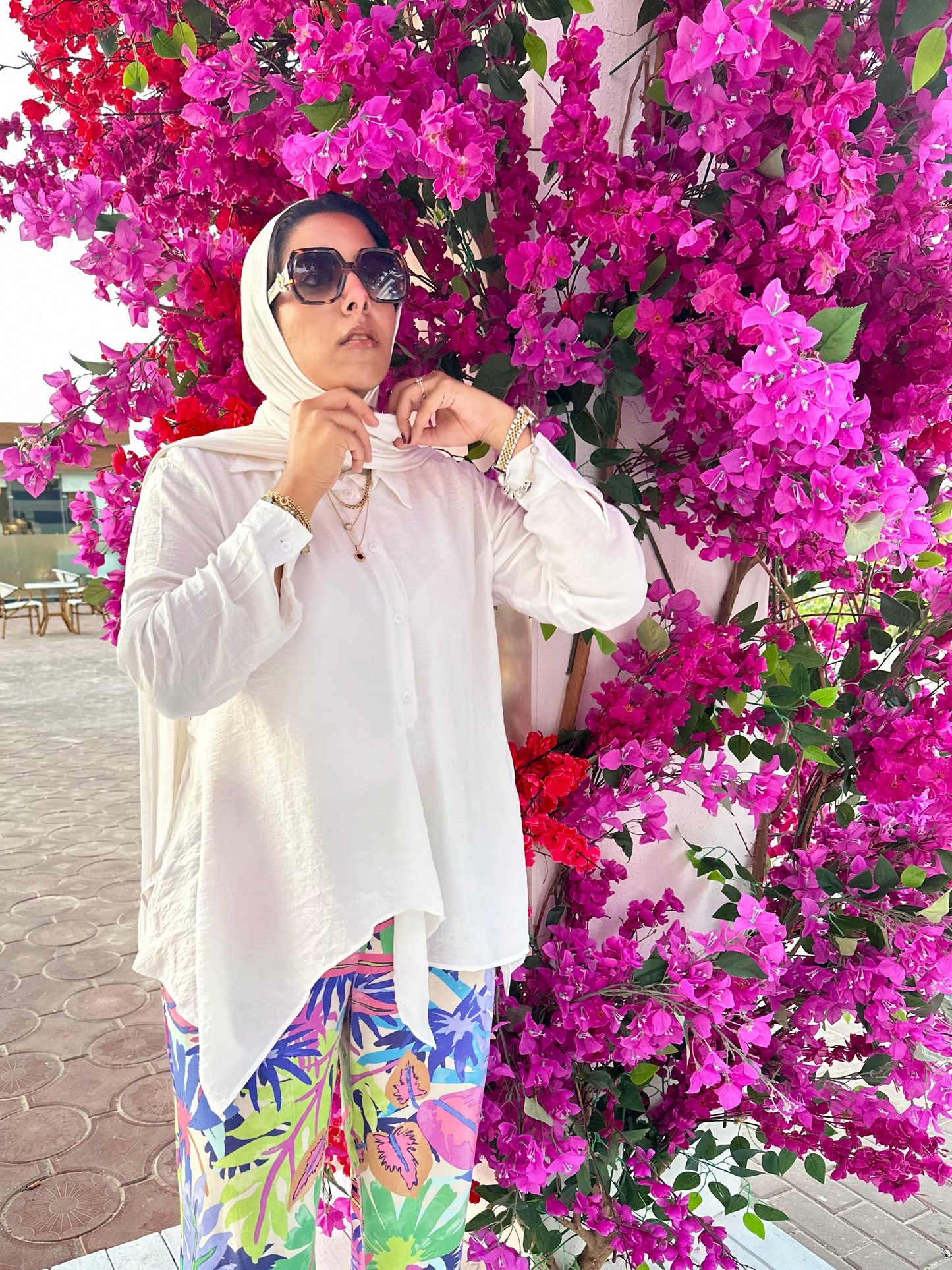 Nasaya left drape baby cotton light white  blouse