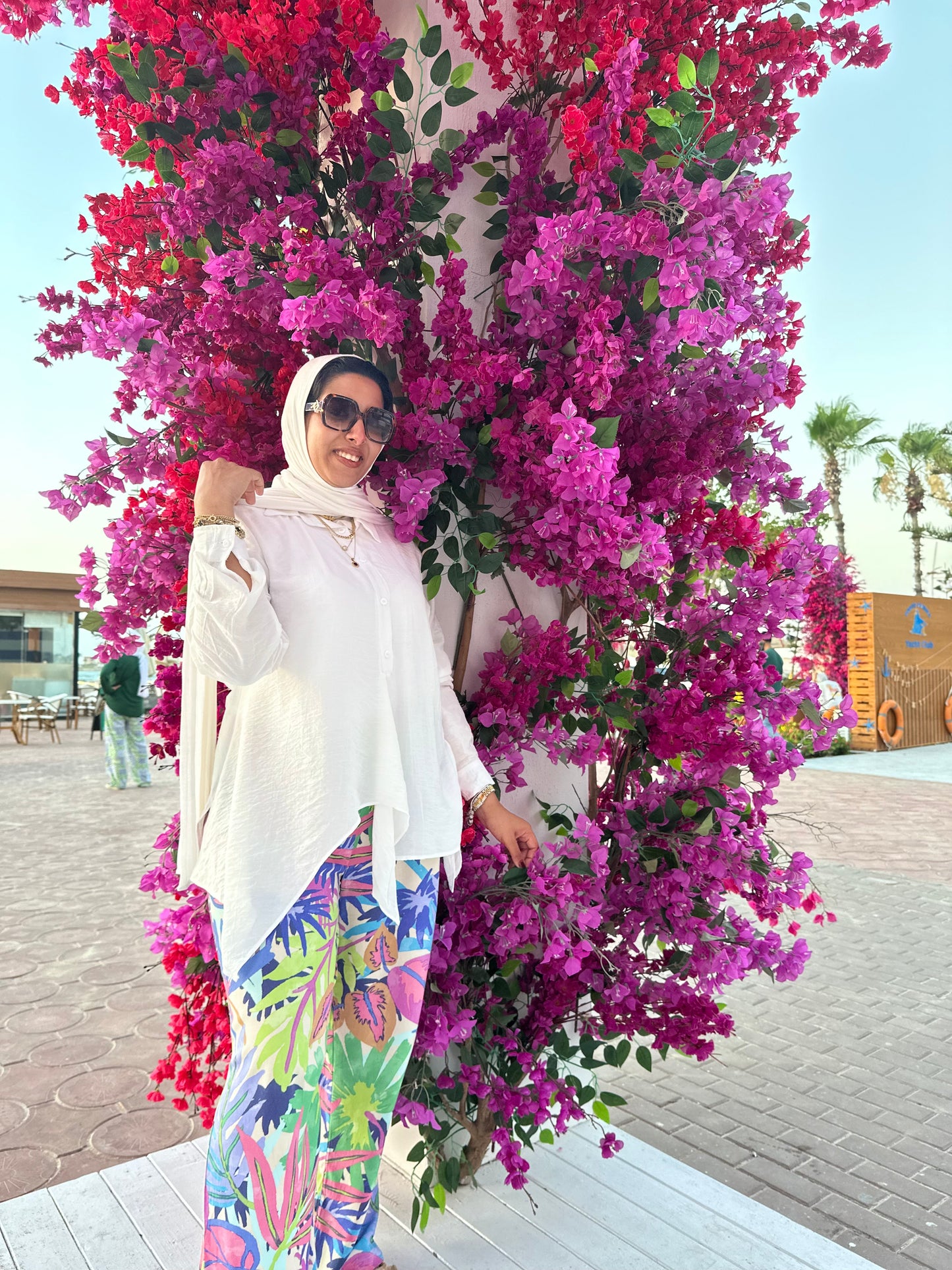 Nasaya left drape baby cotton light white  blouse