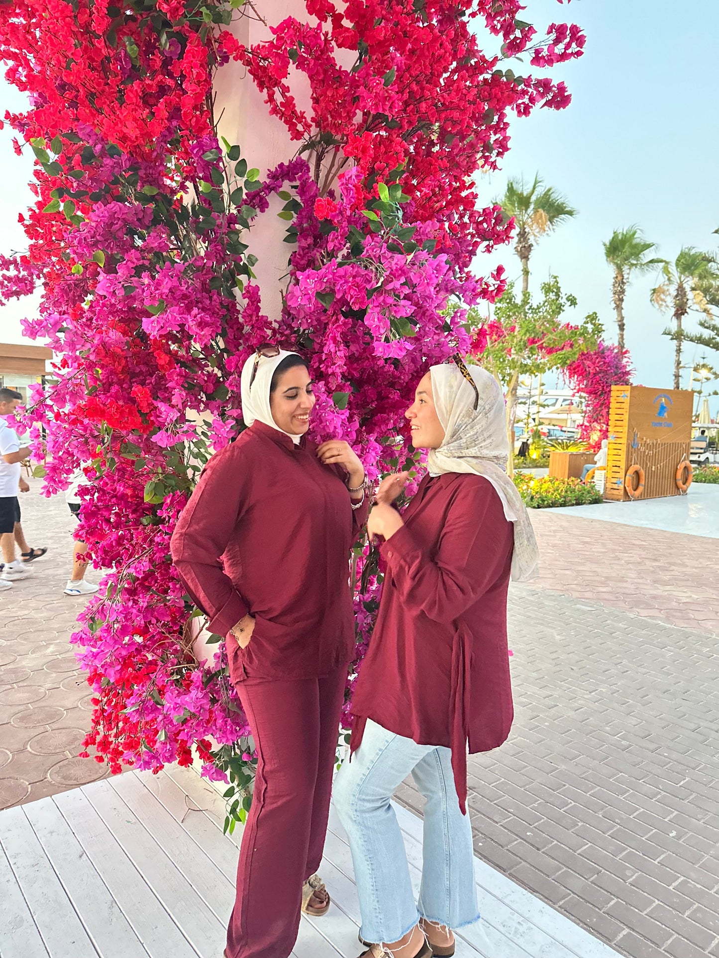 Nasaya baby cotton burgundy set "pants & blouse"