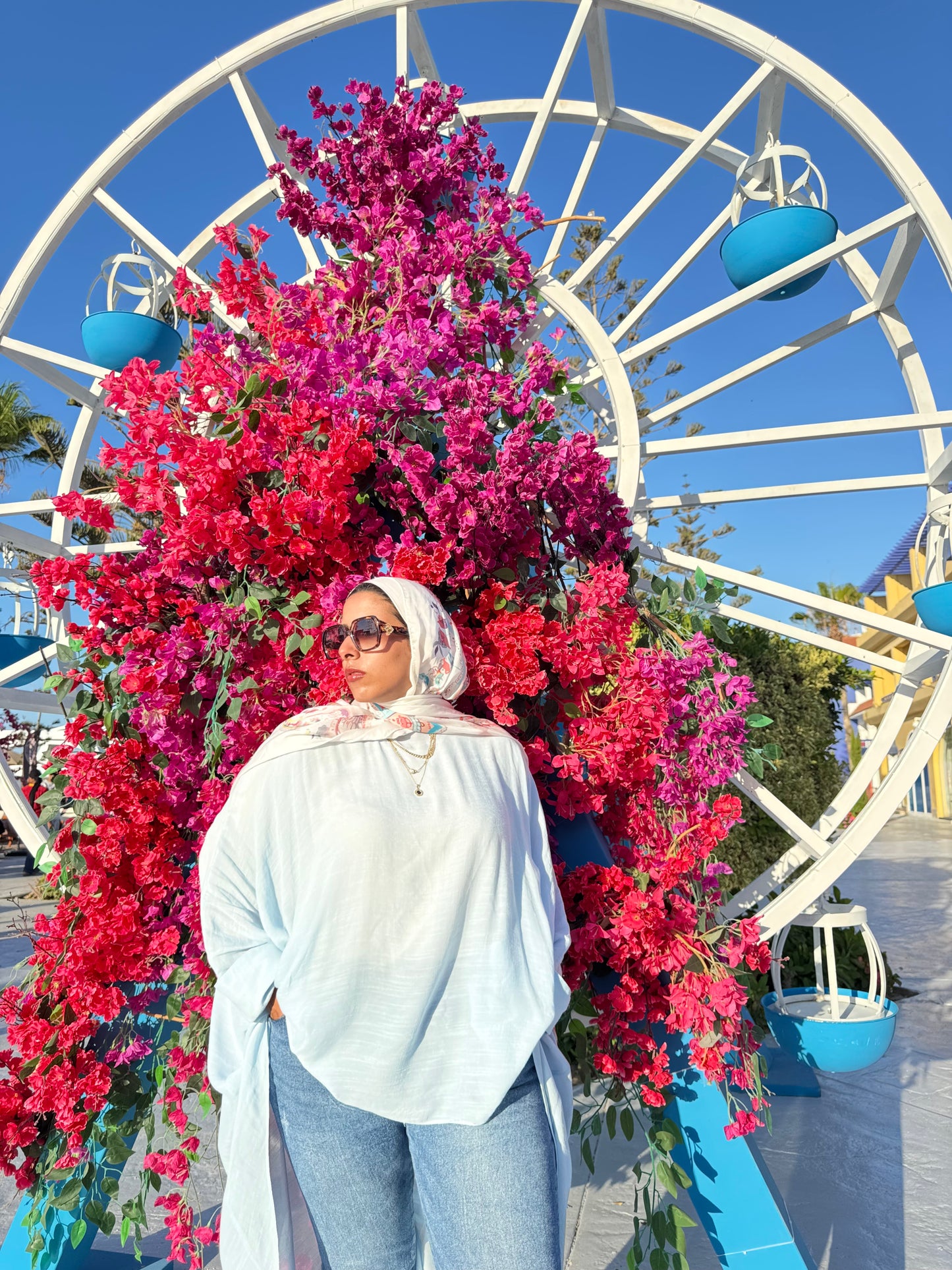 Nasaya bloom low-high top baby blue