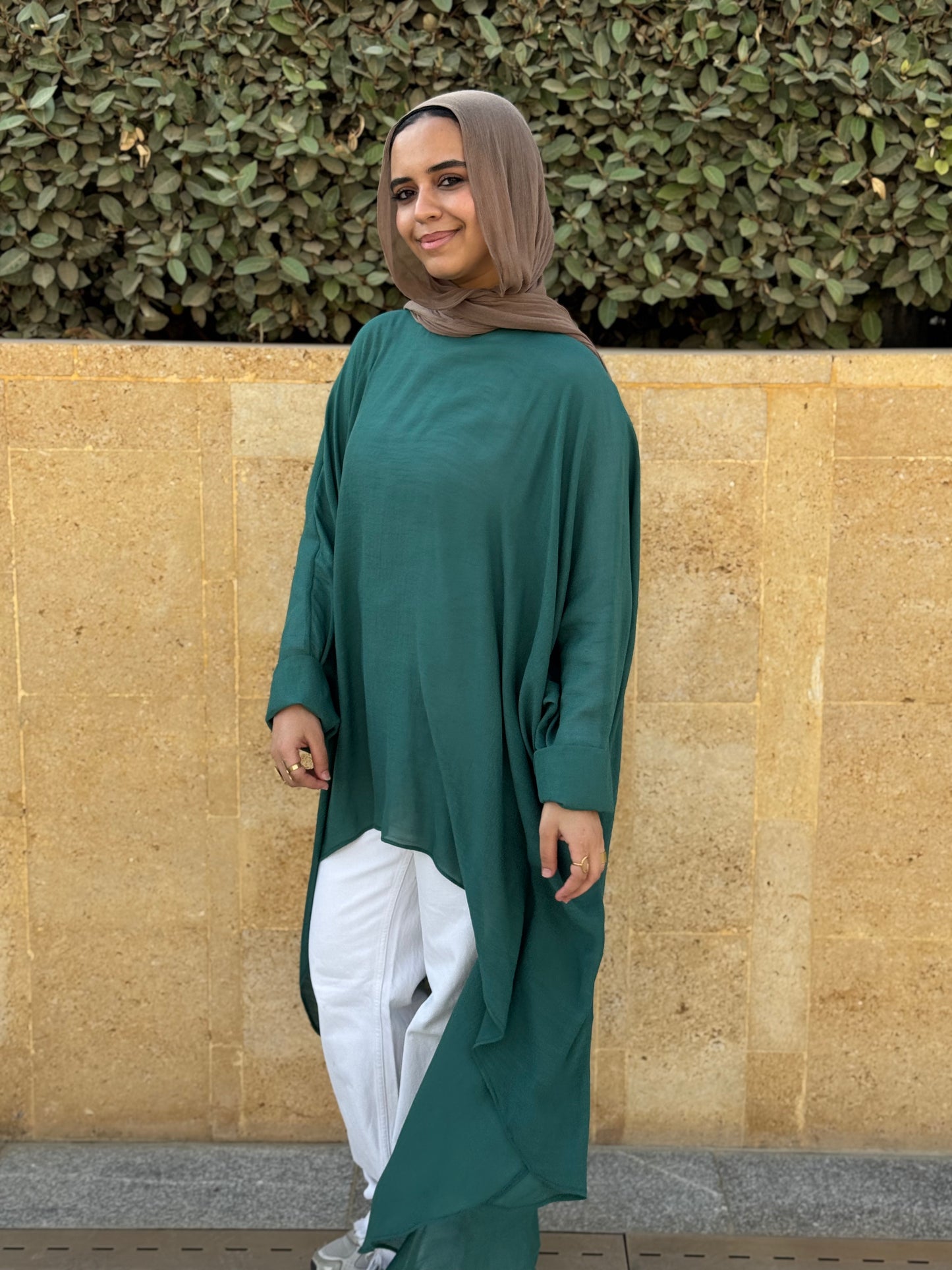 Nasaya bloom low-high top dark green