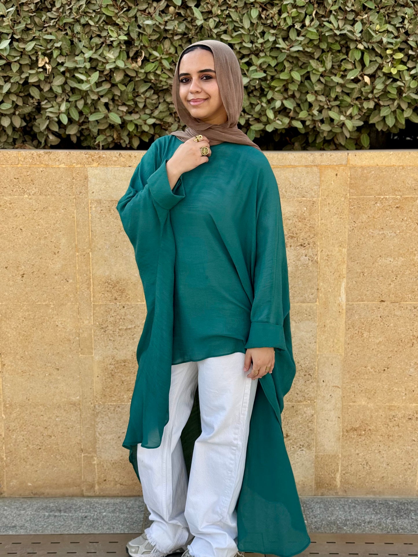 Nasaya bloom low-high top dark green