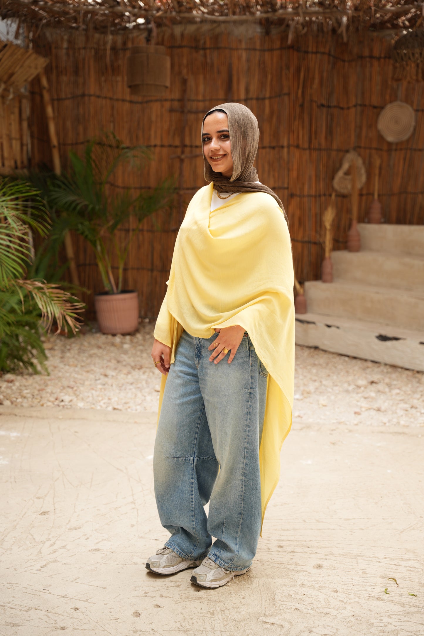 Nasaya Breeze yellow poncho