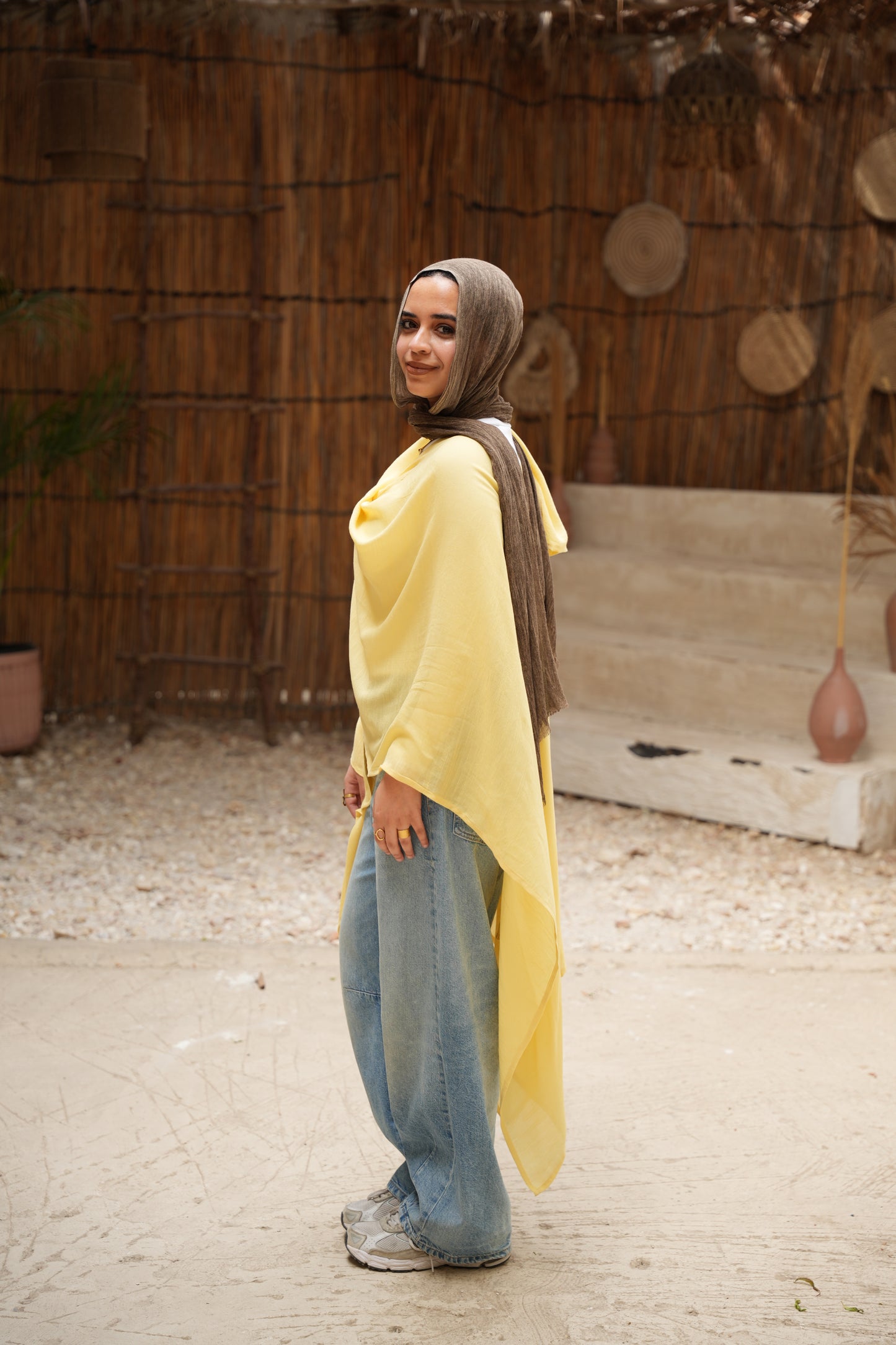 Nasaya Breeze yellow poncho