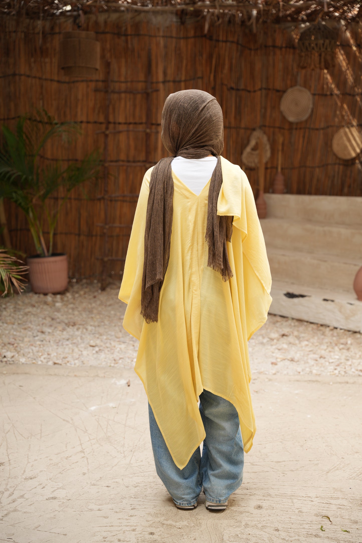 Nasaya Breeze yellow poncho