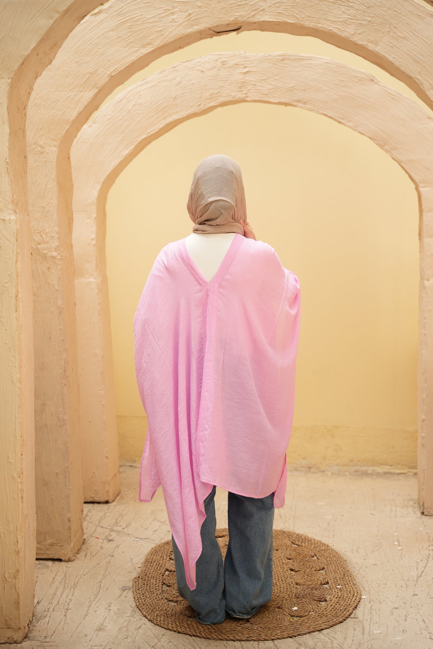 Nasaya breeze pink poncho