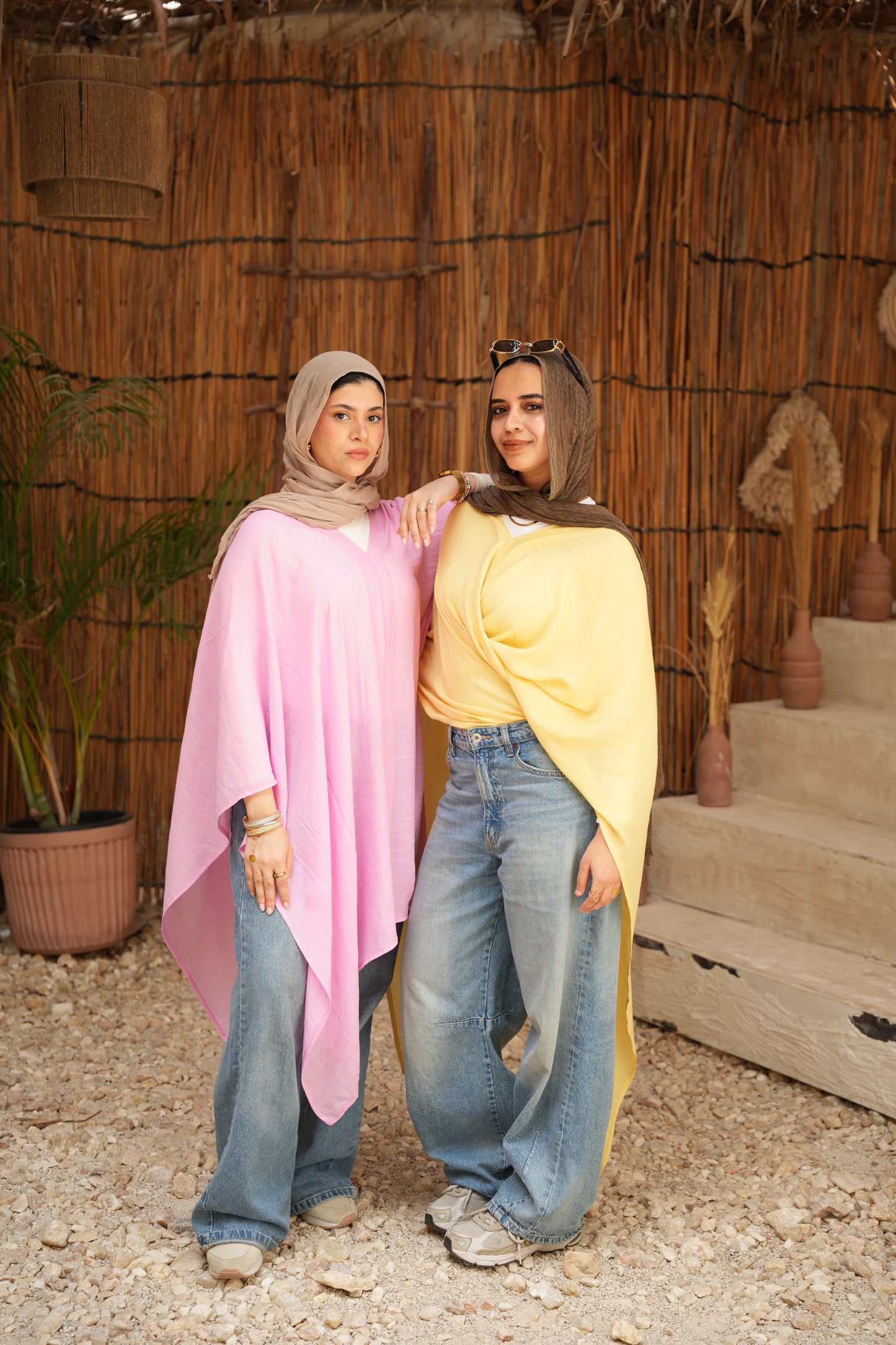 Nasaya breeze pink poncho
