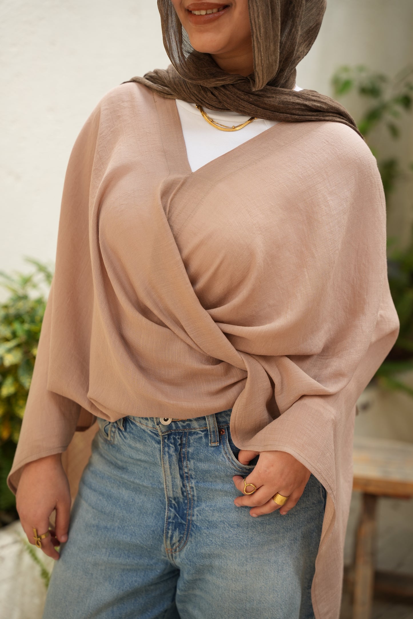Nasaya Breeze Beige poncho