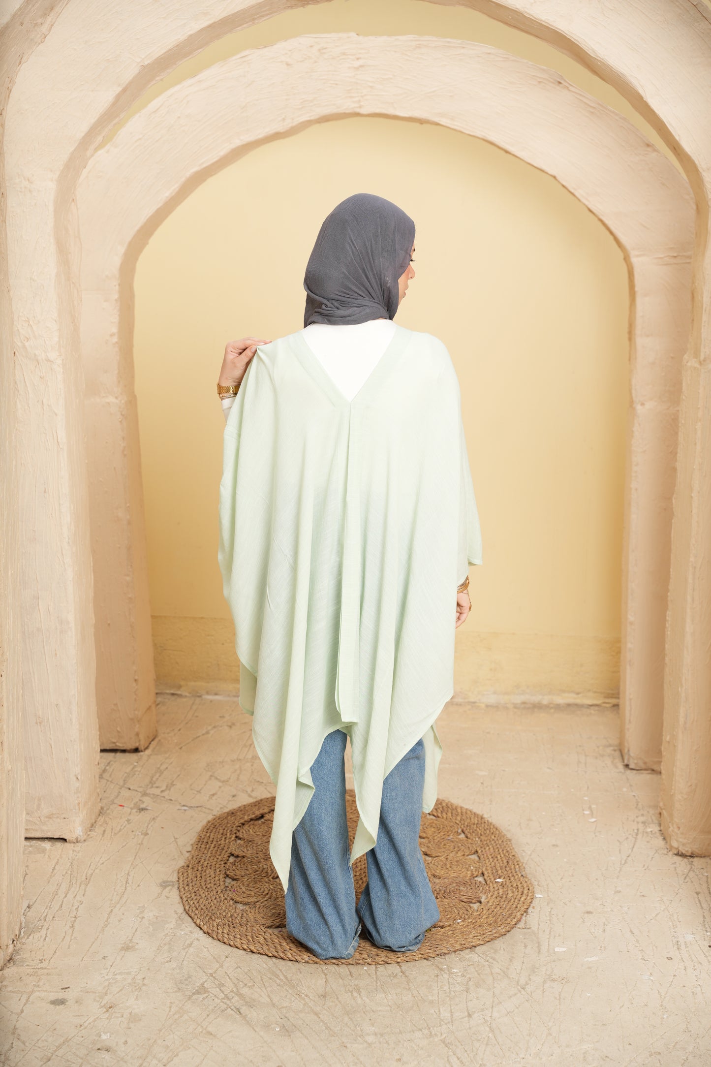 Nasaya Breeze Mint poncho