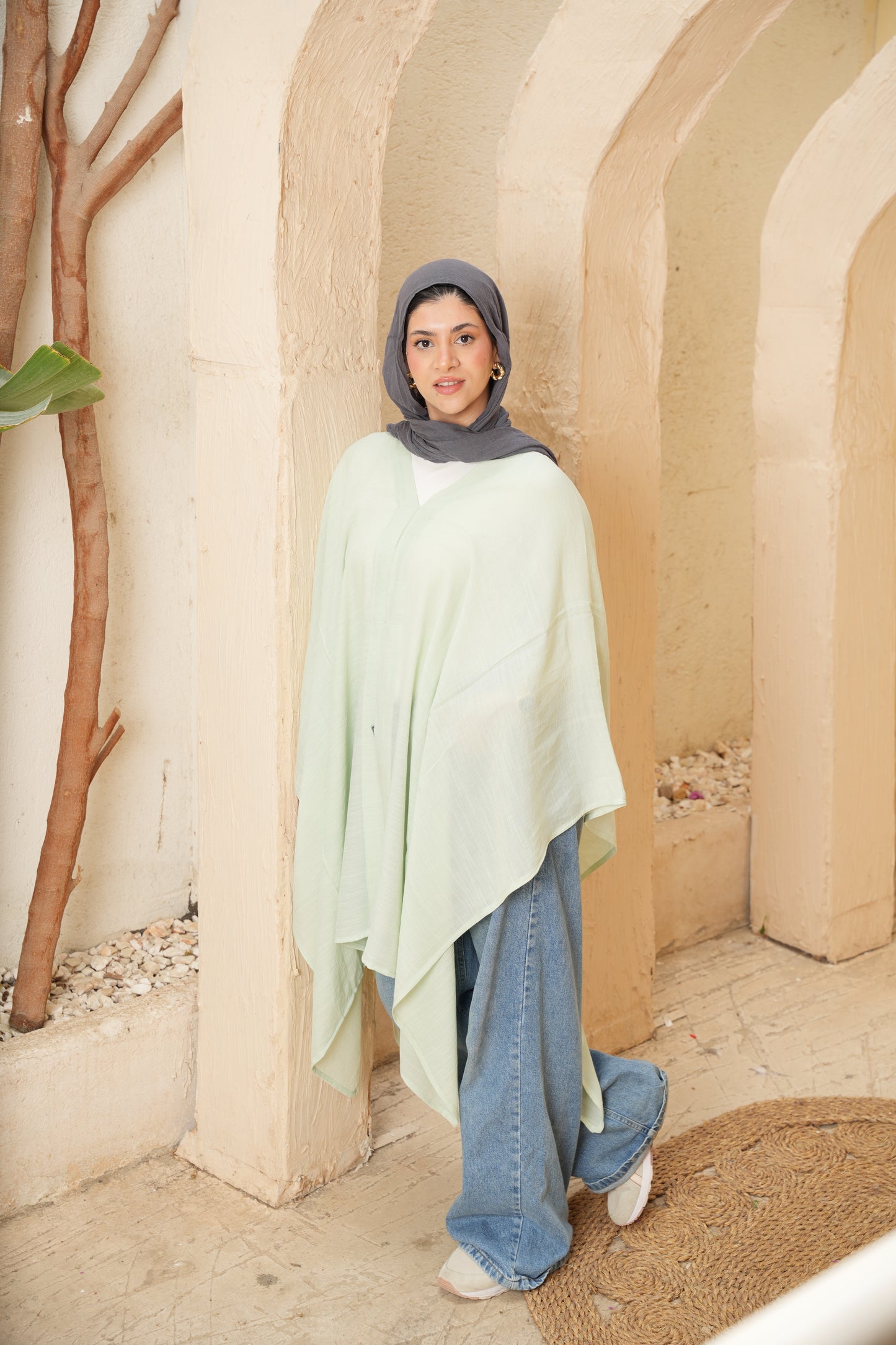 Nasaya Breeze Mint poncho