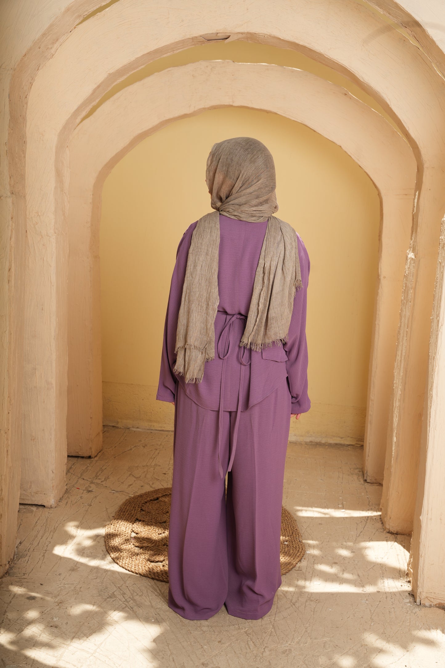 Nasaya Cross-wrap purple set