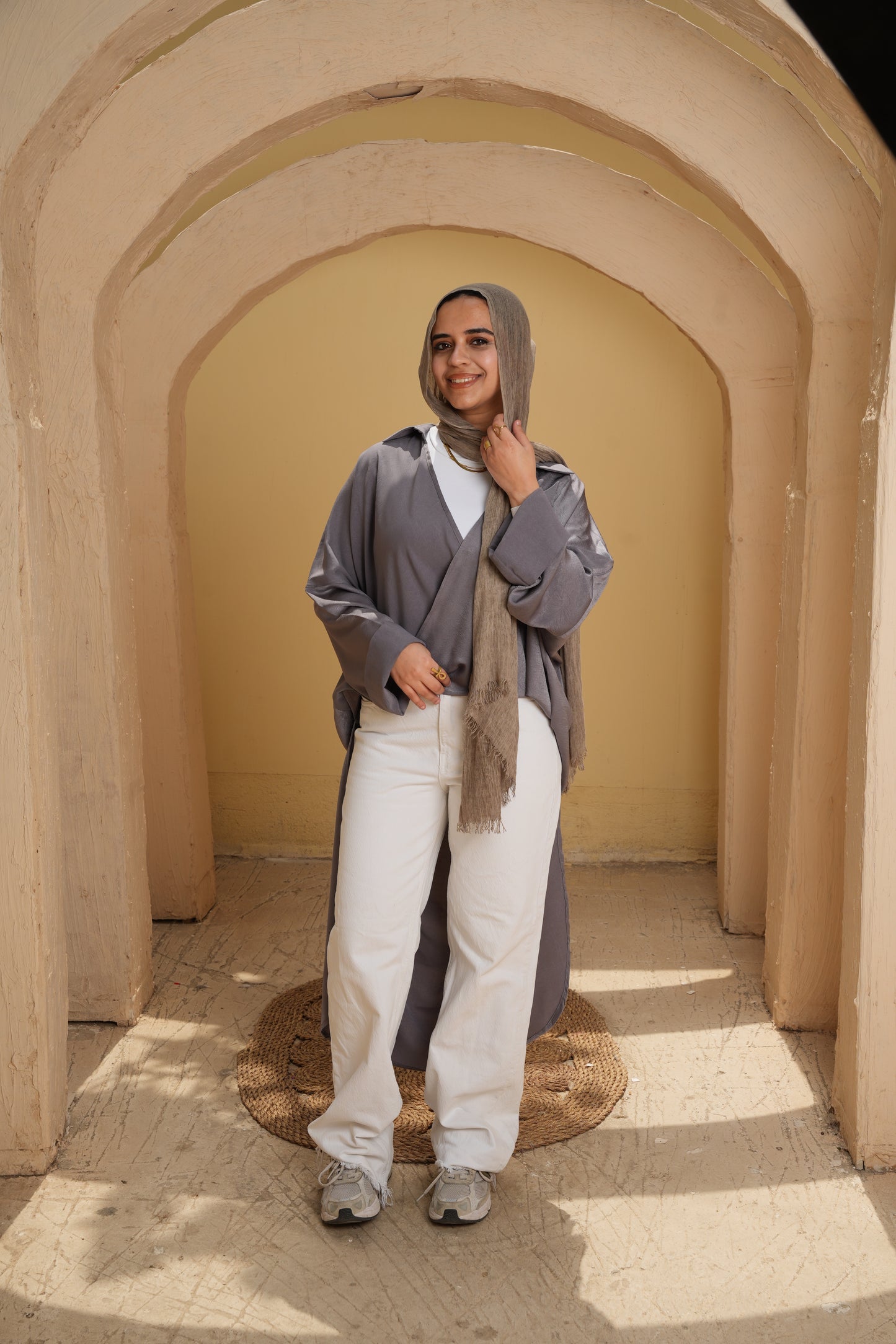 The Laila Grey blouse