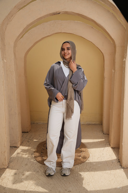 The Laila Grey blouse