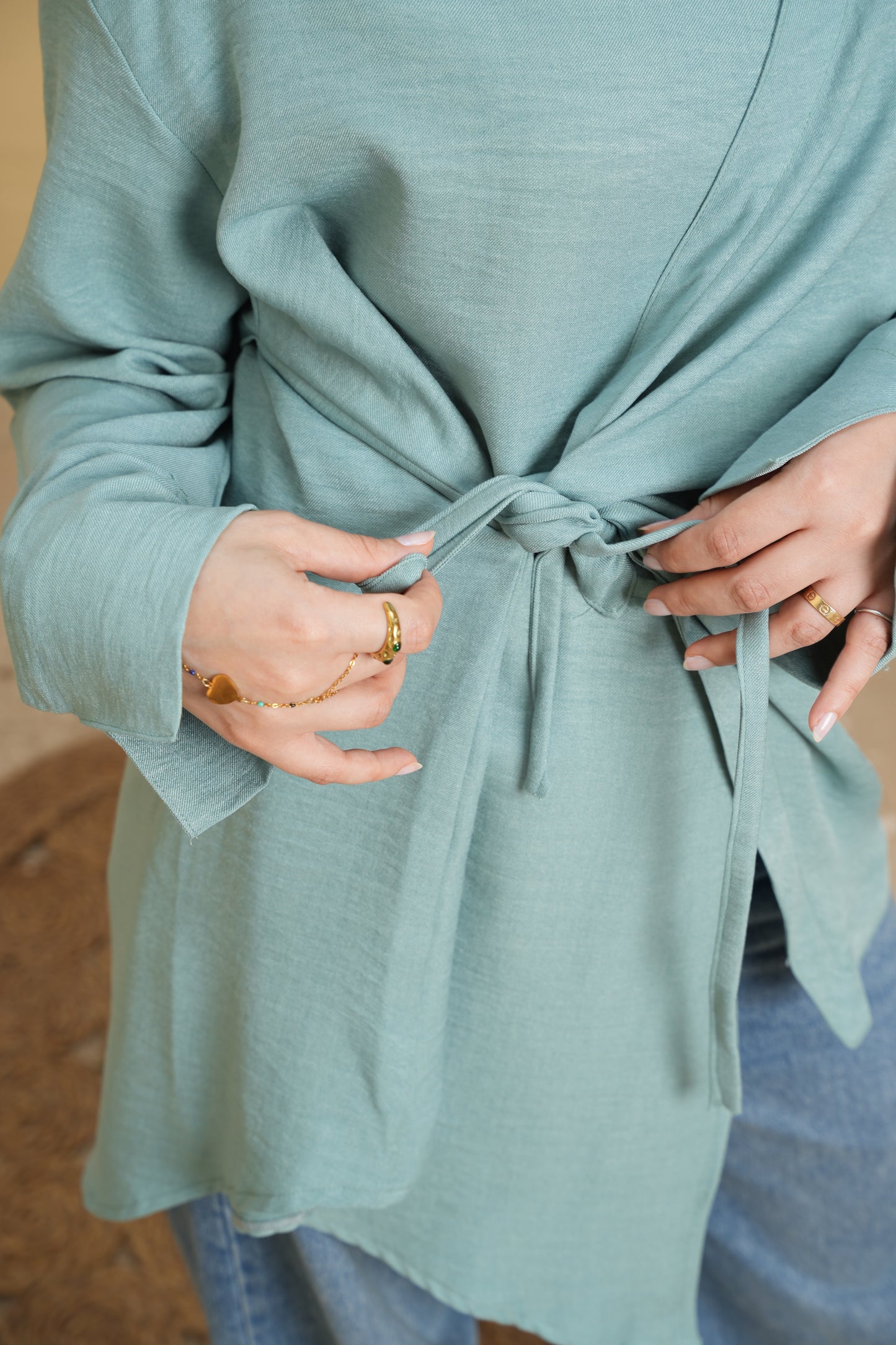 Nasaya flare Mint blouse