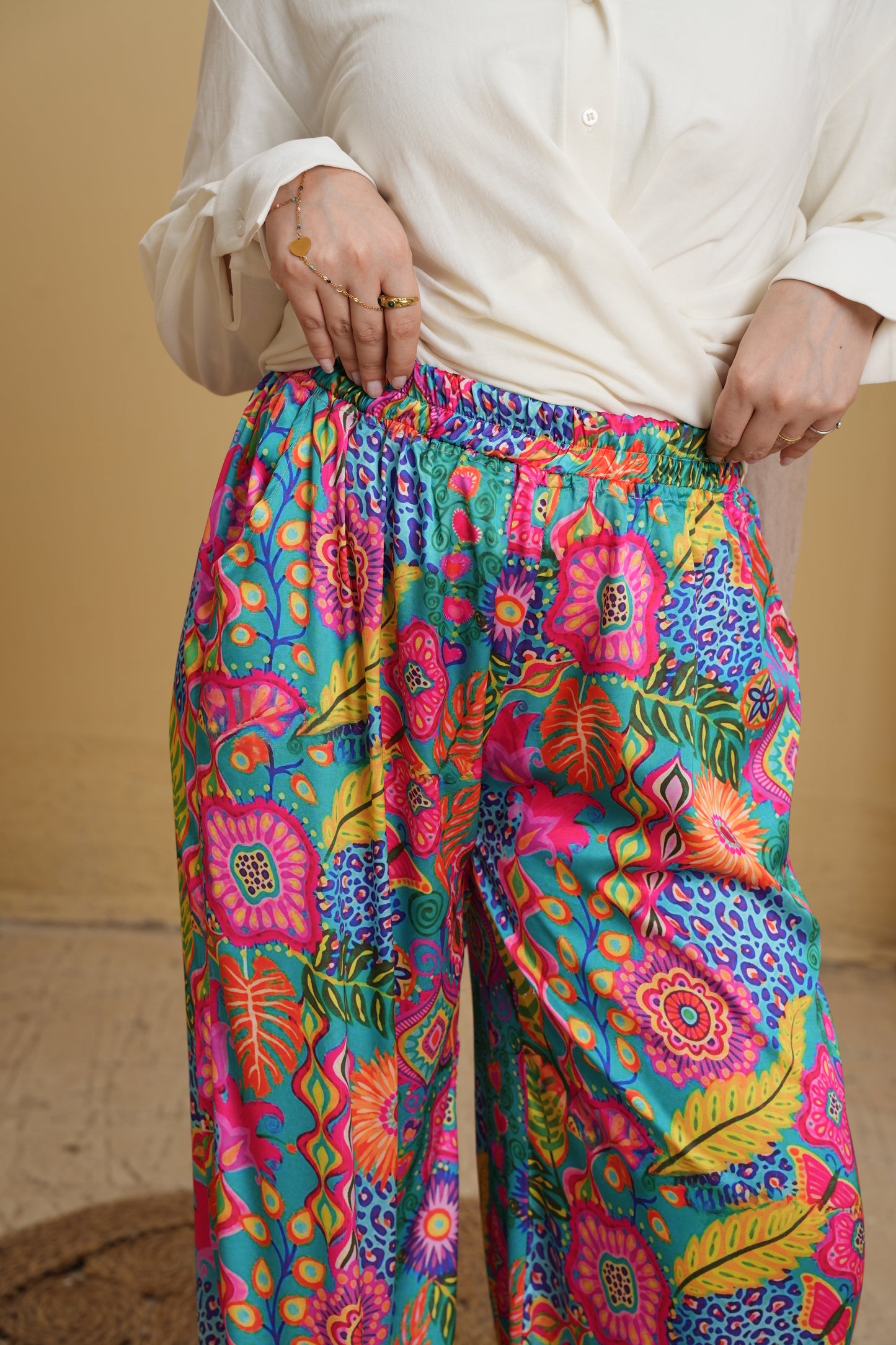 Nasaya Floral Satin pants