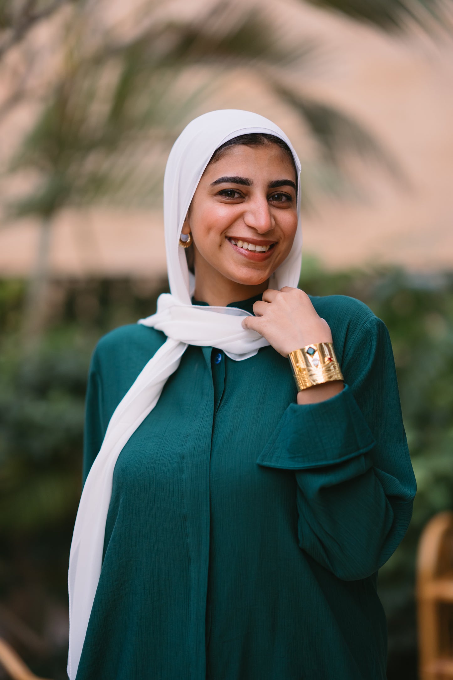 Nasaya baby cotton dark green set "pants & blouse"