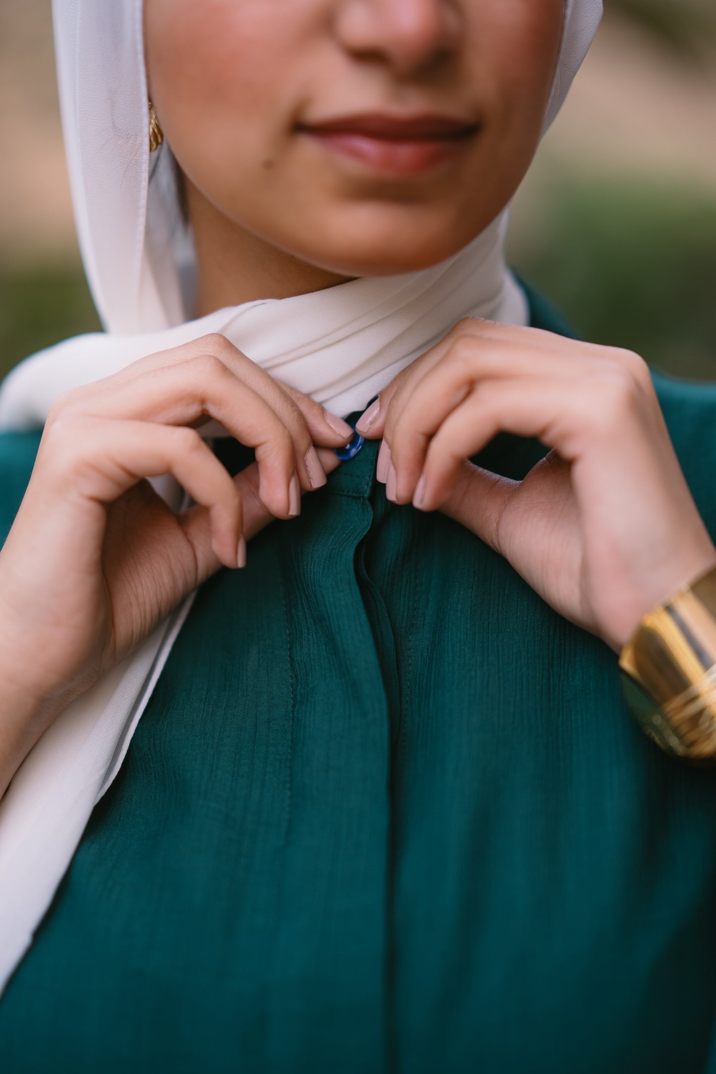 Nasaya baby cotton dark green set "pants & blouse"