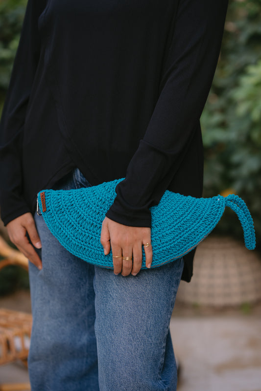 NASAYA Ocean crescent crochet bag