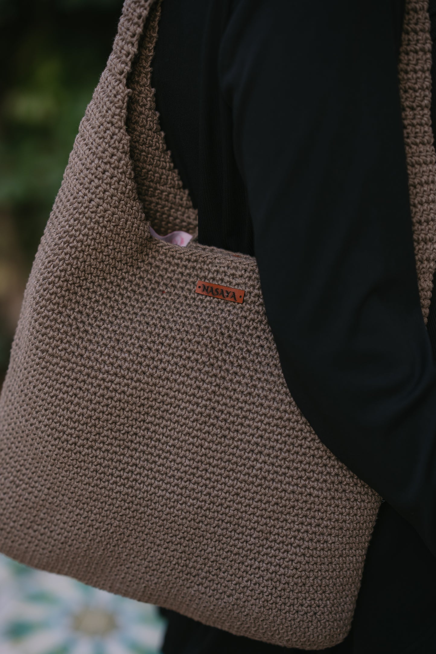 NASAYA Crochet basic coffee bag
