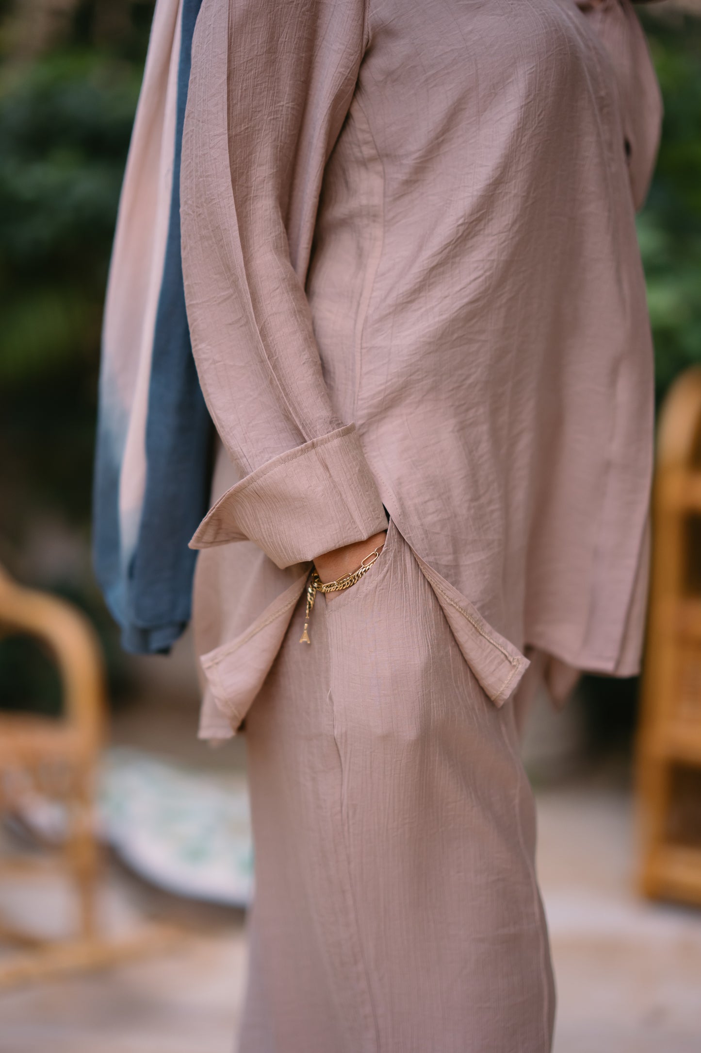 Nasaya baby cotton coffee set "pants & blouse"