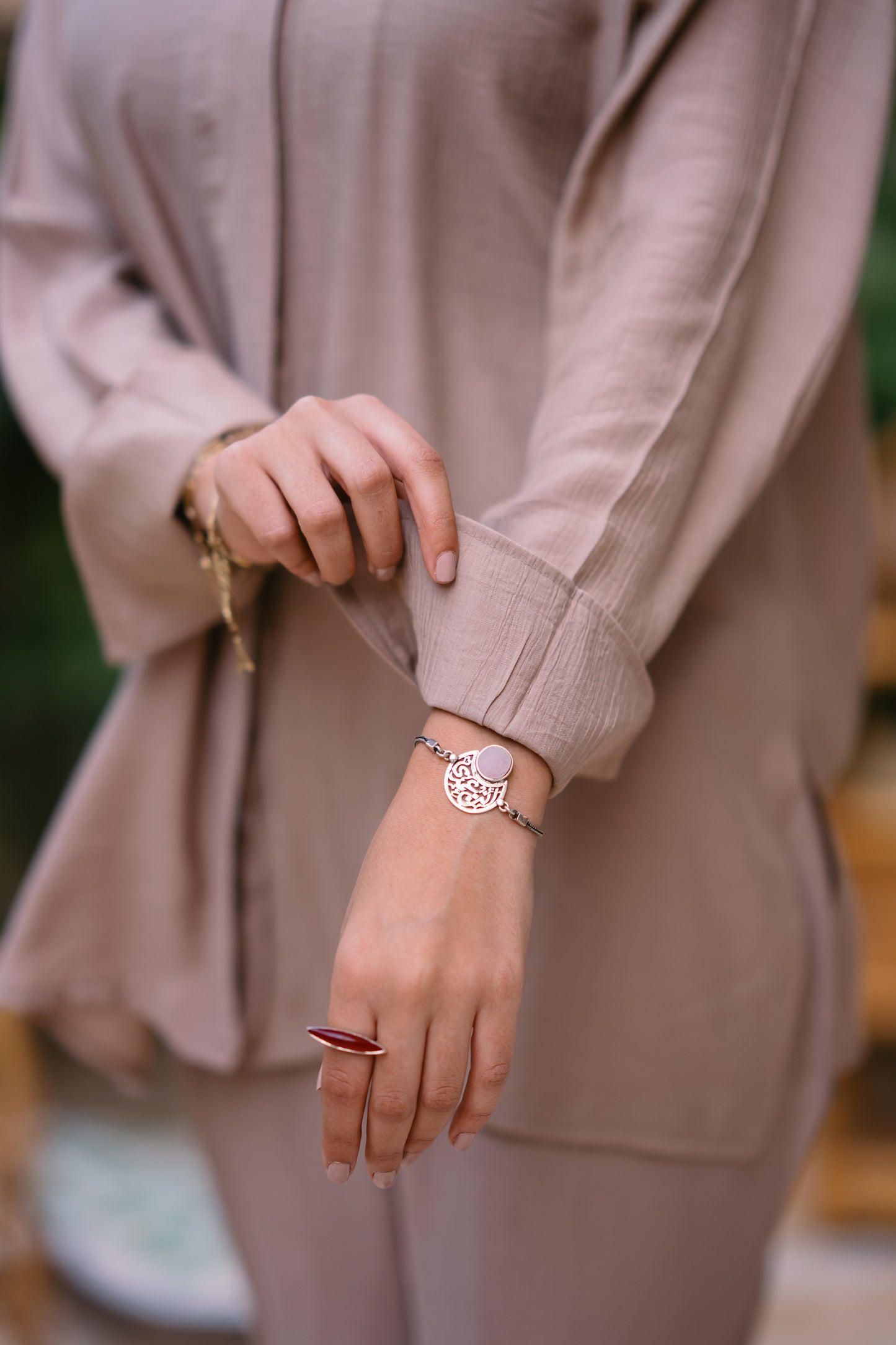 Nasaya baby cotton coffee set "pants & blouse"