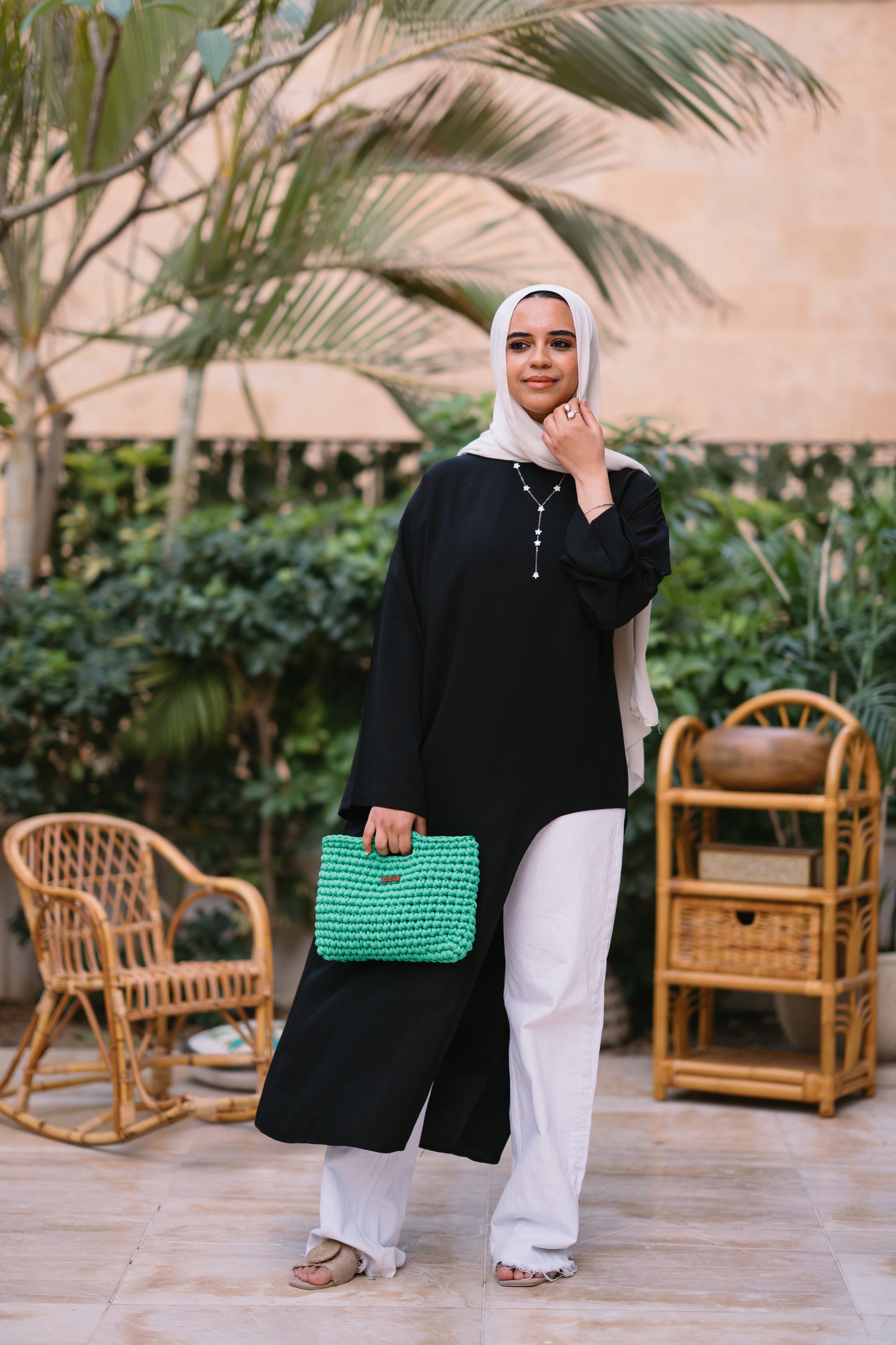 Nasaya whisper Black oversize cotton dress