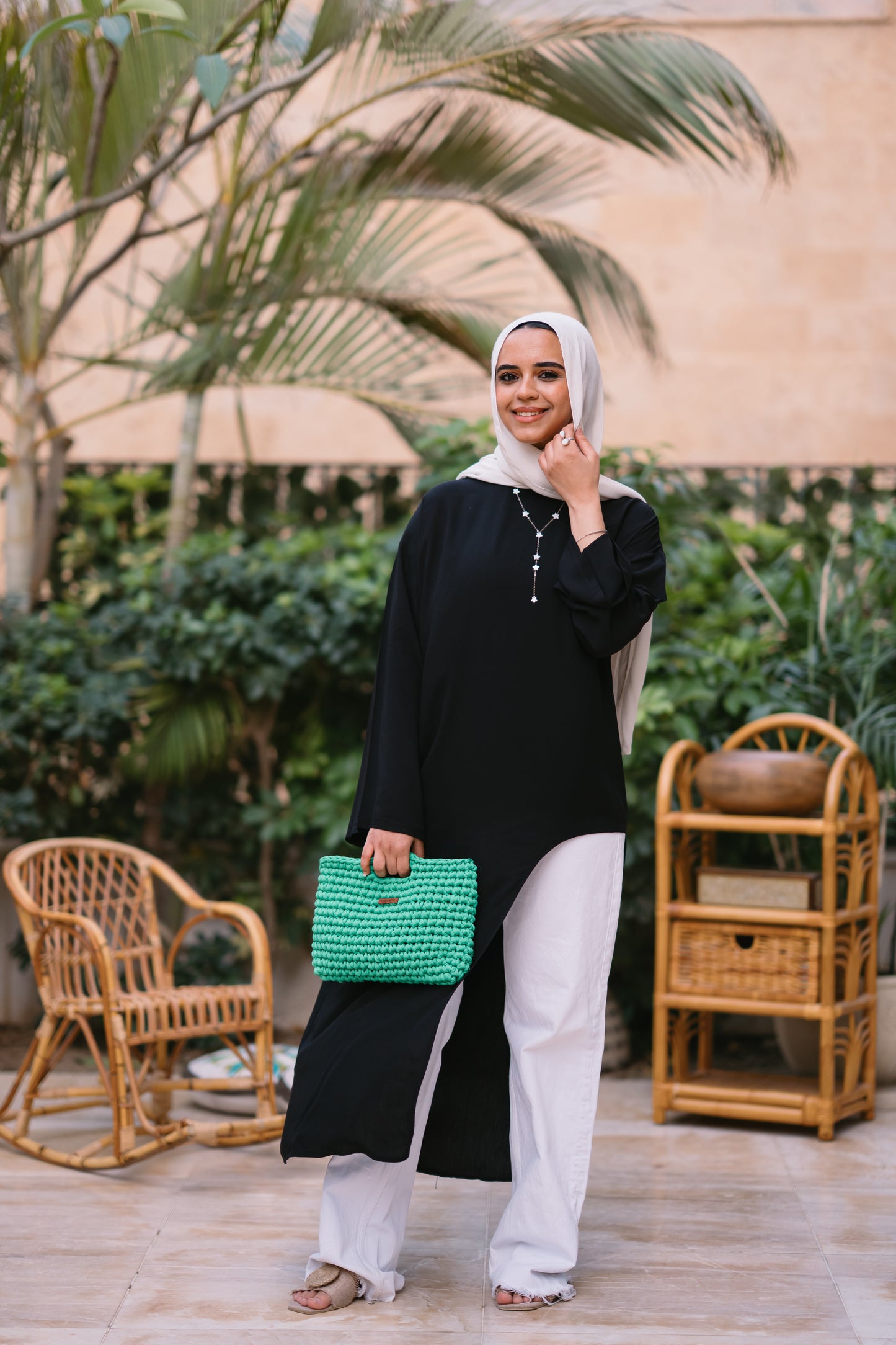 Nasaya whisper Black oversize cotton dress