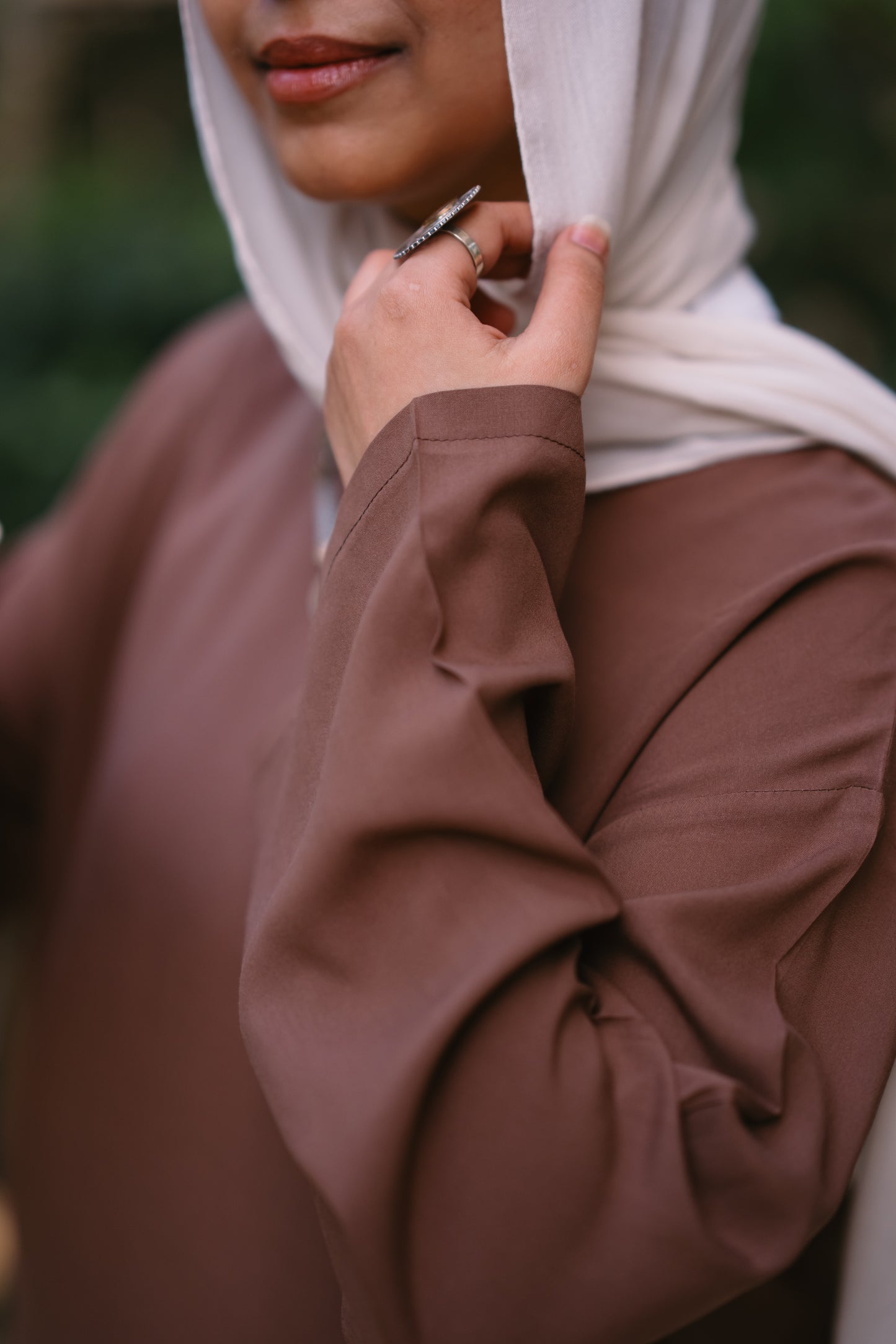 Nasaya whisper coffee oversize cotton dress