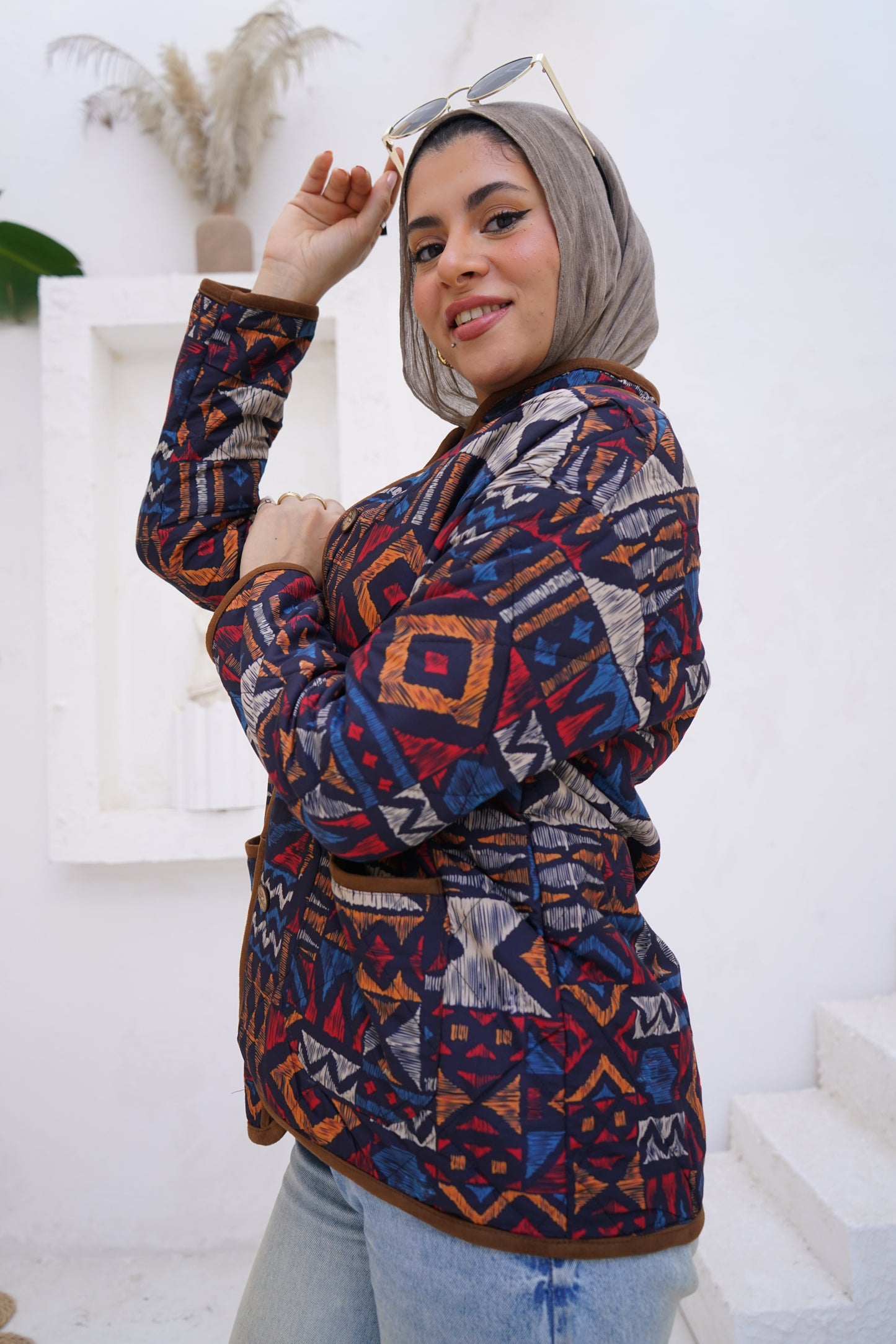 Nasaya Silva dark mixed colors Jacket