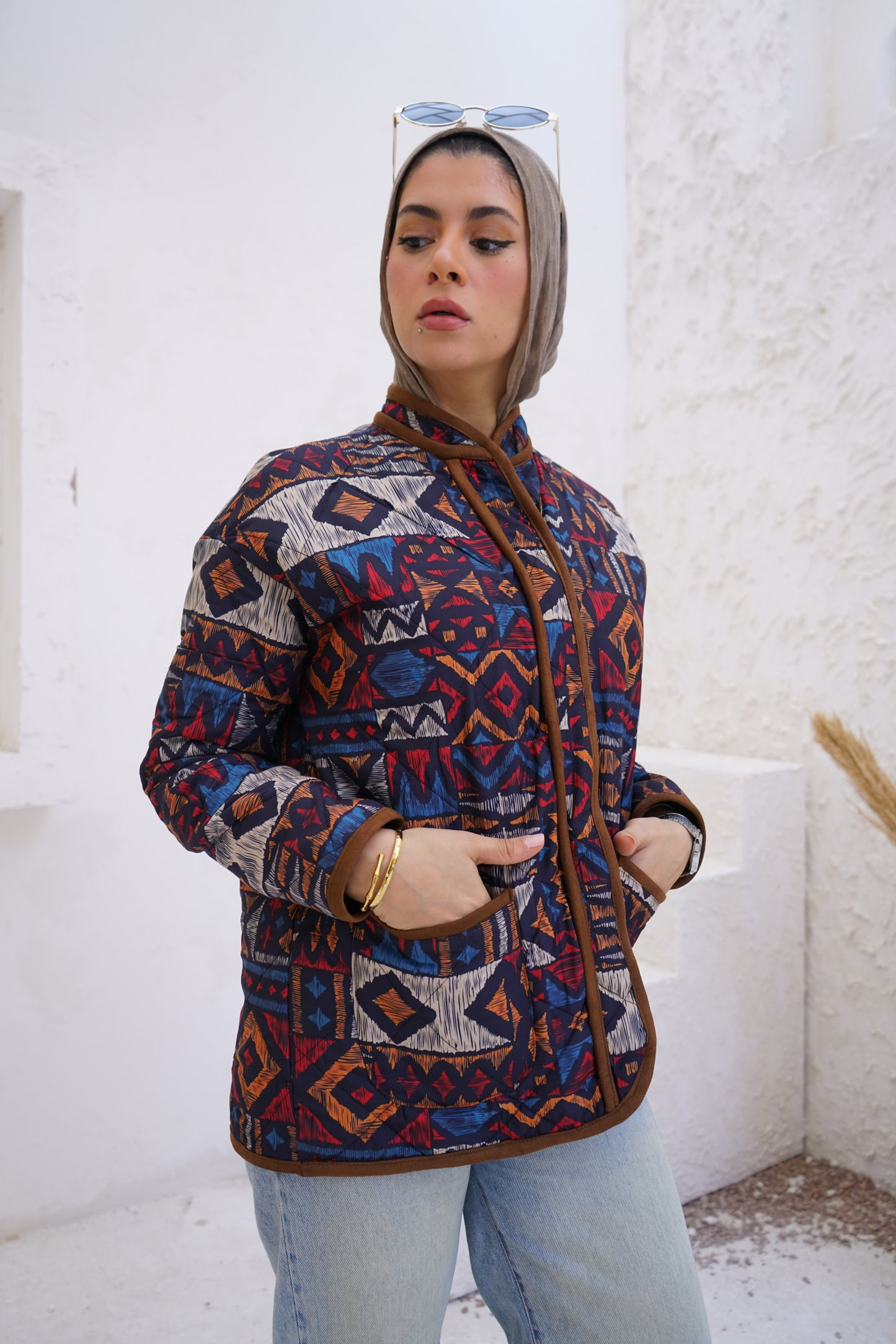 Nasaya Silva dark mixed colors Jacket