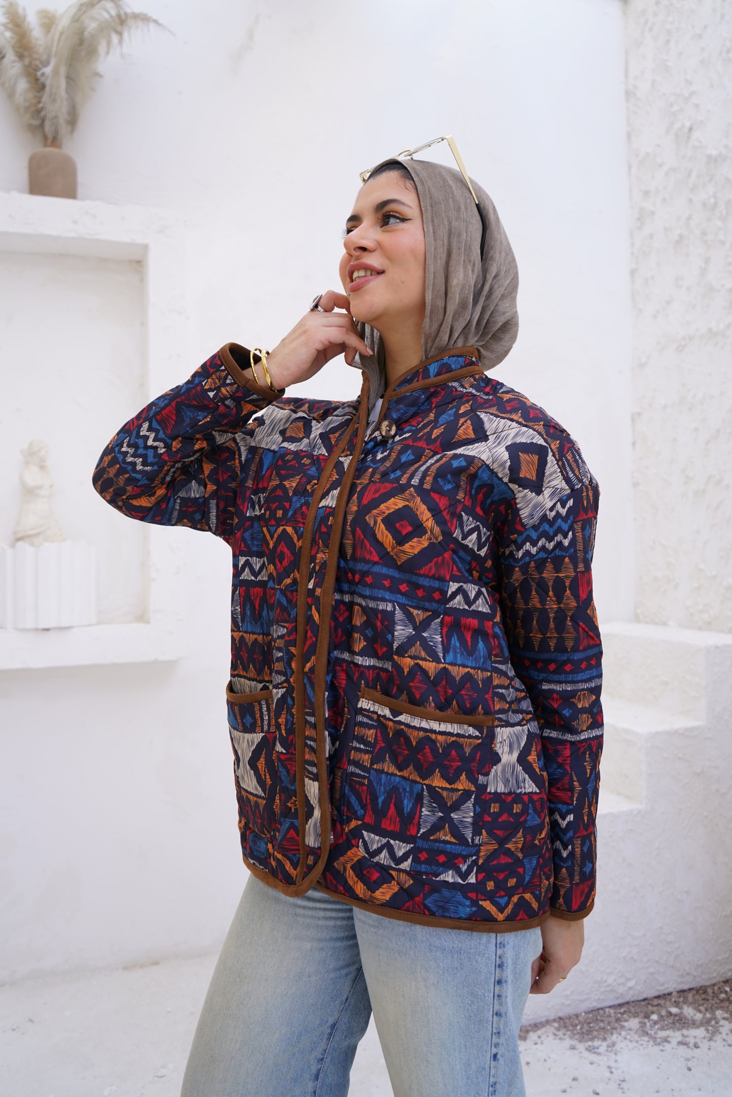 Nasaya Silva dark mixed colors Jacket