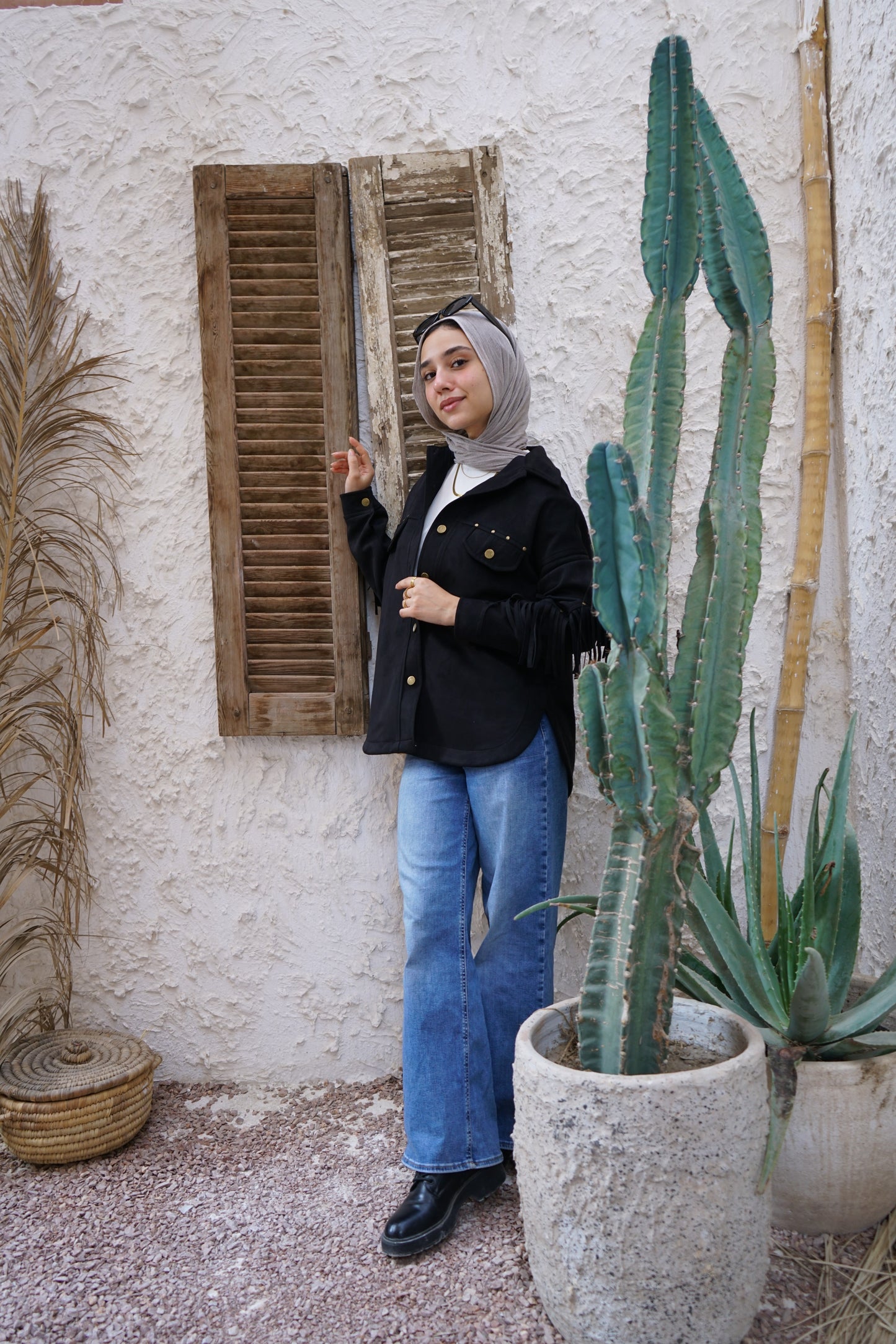 Nasaya modern west Black Jacket