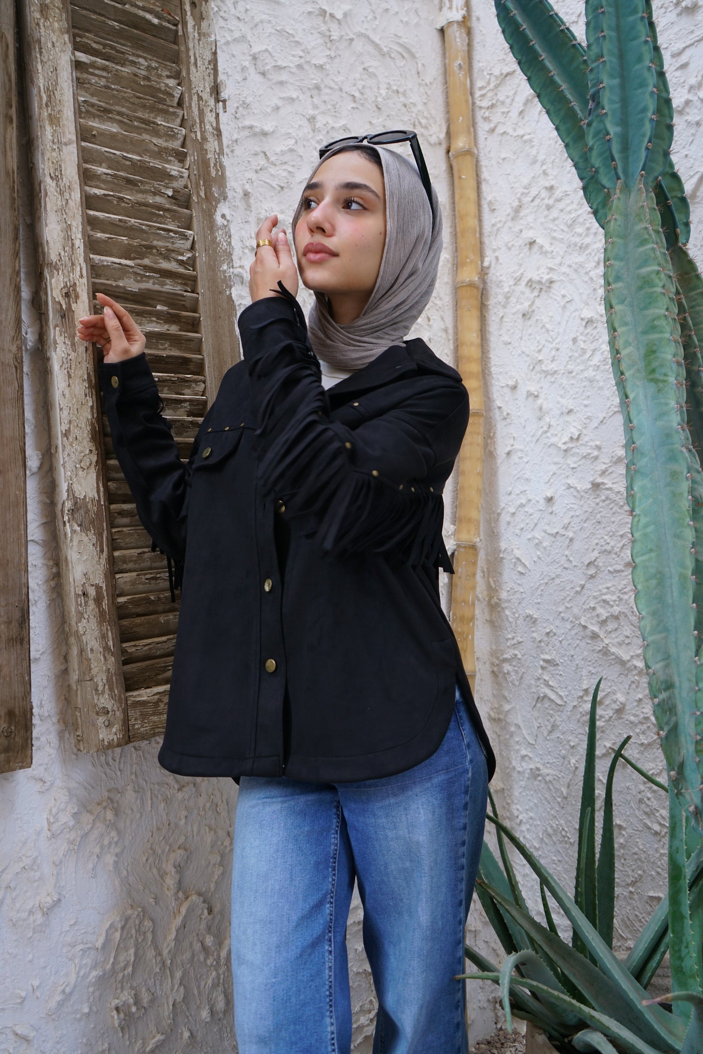 Nasaya modern west Black Jacket