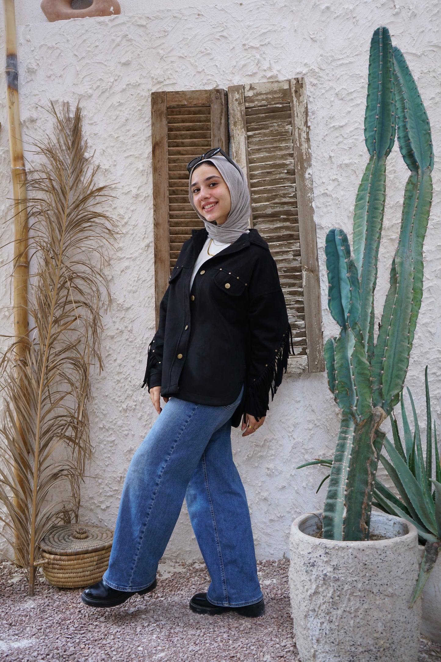 Nasaya modern west Black Jacket