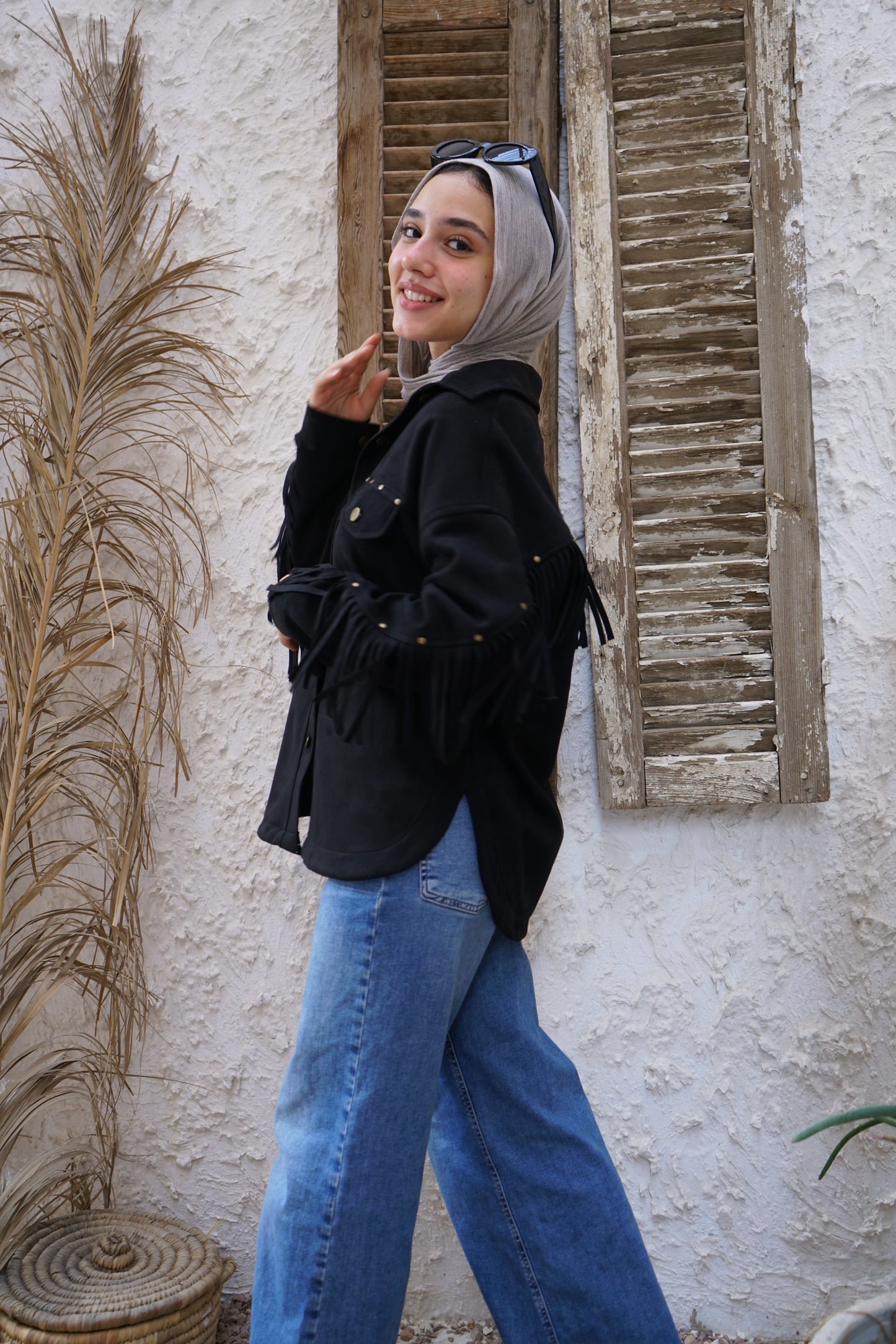 Nasaya modern west Black Jacket