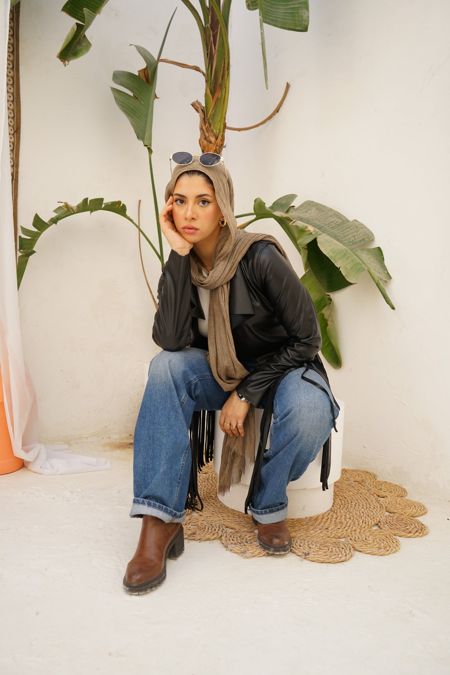 Nasaya Sierra leather black Jacket