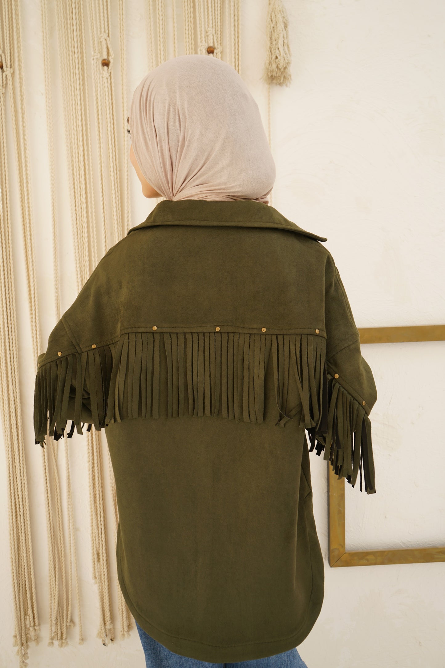 Nasaya modern west olive Jacket